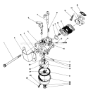 Carburetor Assembly Diagram and Parts List for 38185 7000001-7999999 - 1987 Toro Snow Blower