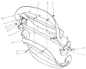 Rotor Assembly Diagram and Parts List for 38185 7000001-7999999 - 1987 Toro Snow Blower