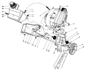 Engine & Main Frame Assembly Diagram and Parts List for 38185 7000001-7999999 - 1987 Toro Snow Blower
