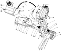 Engine & Main Frame Assembly Diagram and Parts List for 38186 0000001-0999999 - 1990 Toro Snow Blower