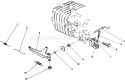 Governor Assembly Diagram and Parts List for 38186 0000001-0999999 - 1990 Toro Snow Blower