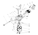 Carburetor Assembly Diagram and Parts List for 38186 1000001-1999999 - 1991 Toro Snow Blower