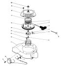 Recoil Starter Assembly Diagram and Parts List for 38186 1000001-1999999 - 1991 Toro Snow Blower
