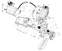 Engine & Main Frame Assembly Diagram and Parts List for 38186 1000001-1999999 - 1991 Toro Snow Blower