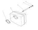 Muffler Assembly Diagram and Parts List for 38186 1000001-1999999 - 1991 Toro Snow Blower