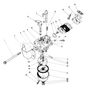 Carburetor Assembly Diagram and Parts List for 38186 2000001-2999999 - 1992 Toro Snow Blower