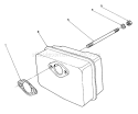 Muffler Assembly Diagram and Parts List for 38186 2000001-2999999 - 1992 Toro Snow Blower