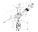 Carburetor Assembly Diagram and Parts List for 38186 3900001-3999999 - 1993 Toro Snow Blower