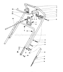Handle Assembly Diagram and Parts List for 38185 4900001-4999999 - 1994 Toro Snow Blower