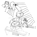 Discharge Chute Assembly Diagram and Parts List for 38186 6900001-6999999 - 1996 Toro Snow Blower