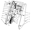 Drive Assembly Diagram and Parts List for 38186 6900001-6999999 - 1996 Toro Snow Blower