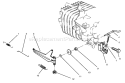 Governor Assembly Diagram and Parts List for 38186 6900001-6999999 - 1996 Toro Snow Blower