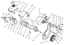 Engine & Frame Assembly Diagram and Parts List for 38190 69000001-69999999 - 1996 Toro Snow Blower
