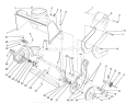 Rotor Housing Assembly Diagram and Parts List for 38191 2000001-2999999 - 1992 Toro Snow Blower