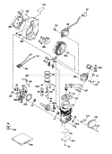 Engine Diagram and Parts List for 38190 39000001-39999999 - 1993 Toro Snow Blower