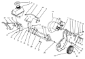 Engine & Frame Assembly Diagram and Parts List for 38191 6900001-6999999 - 1996 Toro Snow Blower
