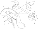 Rotor Assembly Diagram and Parts List for 38190 0000001-0999999 - 1990 Toro Snow Blower