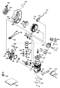 Engine Diagram and Parts List for 38195 69000001-69999999 - 1996 Toro Snow Blower