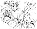 Rotor Housing Assembly Diagram and Parts List for 38195 69000001-69999999 - 1996 Toro Snow Blower