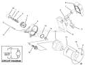 Starter Motor Diagram and Parts List for 38195 69000001-69999999 - 1996 Toro Snow Blower