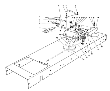 Transmission Linkage Assembly Diagram and Parts List for 56155 5000001 - 5999999 Toro Lawn Tractor