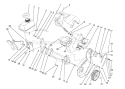 Engine & Frame Assembly Diagram and Parts List for 38196 2000001-2999999 - 1992 Toro Snow Blower