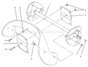 Rotor Assembly Diagram and Parts List for 38191 6900001-6999999 - 1996 Toro Snow Blower