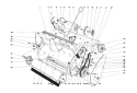 Lower Main Frame Diagram and Parts List for 38200 0000001-0999999 - 1980 Toro Snow Blower