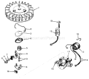 Magneto Diagram and Parts List for 38210 0000001-0999999 - 1980 Toro Snow Blower