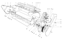 Lower Main Frame Diagram and Parts List for 38220 9000001-9999999 - 1979 Toro Snow Blower