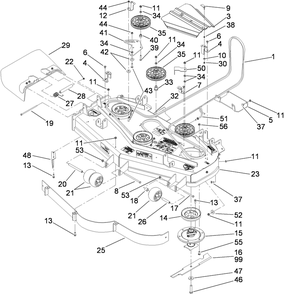 Part Location Diagram of 105-7794-03 Toro Blade-Med Flow