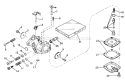 Carburetor Diagram and Parts List for 38235 0000001-0999999 - 1980 Toro Snow Blower