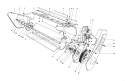 Lower Main Frame Diagram and Parts List for 38235 1000001-1999999 - 1981 Toro Snow Blower
