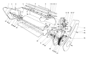 Lower Main Frame Diagram and Parts List for 38242 3000001-3999999 - 1983 Toro Snow Blower