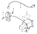 Starter Motor Kit Diagram and Parts List for 38250 1000001-1999999 - 1981 Toro Snow Blower