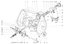 Auger Assembly Diagram and Parts List for 38250 1000001-1999999 - 1981 Toro Snow Blower