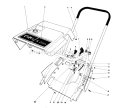 Shroud & Handle Diagram and Parts List for 38242 2000001-2999999 - 1982 Toro Snow Blower