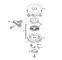 Shroud & Rewind Starter Diagram and Parts List for 38242 2000001-2999999 - 1982 Toro Snow Blower
