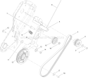 Belt Drive Assembly Diagram and Parts List for 38282 310006957-310021428 - 2010 Toro Snow Blower