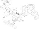 Deflector Chute Control Assembly Diagram and Parts List for 38282 310006957-310021428 - 2010 Toro Snow Blower