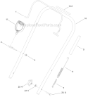 Handle Diagram and Parts List for 38282 313000001-313999999 - 2013 Toro Snow Blower