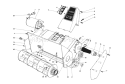 Rotor Housing Assembly Diagram and Parts List for 38305 1090101-1999999 - 1981 Toro Snow Blower