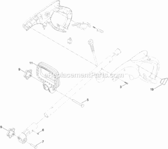 Part Location Diagram of 117-8799 Toro Handle-Assist