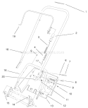 Page E Diagram and Parts List for 38405 200000001-200999999 - 2000 Toro Snow Blower