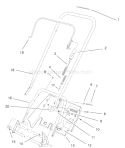 Page E Diagram and Parts List for 38405 210000001-210999999 - 2001 Toro Snow Blower