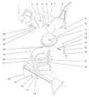 Part Location Diagram of 71-4980-01 Toro Lh Chute Ring Retr *Red