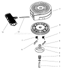 Page G Diagram and Parts List for 38410 7900001-7999999 - 1997 Toro Snow Blower