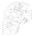 Part Location Diagram of 100-3300 Toro Upper Shroud/Decal Assembly