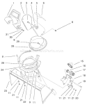 Page C Diagram and Parts List for 38422 9900001-9999999 - 1999 Toro Snow Blower