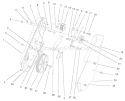 Pulley & Cover Assembly Diagram and Parts List for 38426 7900001-7999999 - 1997 Toro Snow Blower